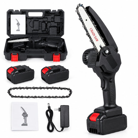 Mini Motosierra Inalámbrica 48V con 2 Baterías